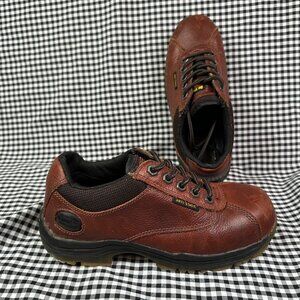 Dr Martens Women's Safety Brown Leather Lace-up Steel Toe Industrial Shoe Size 7
